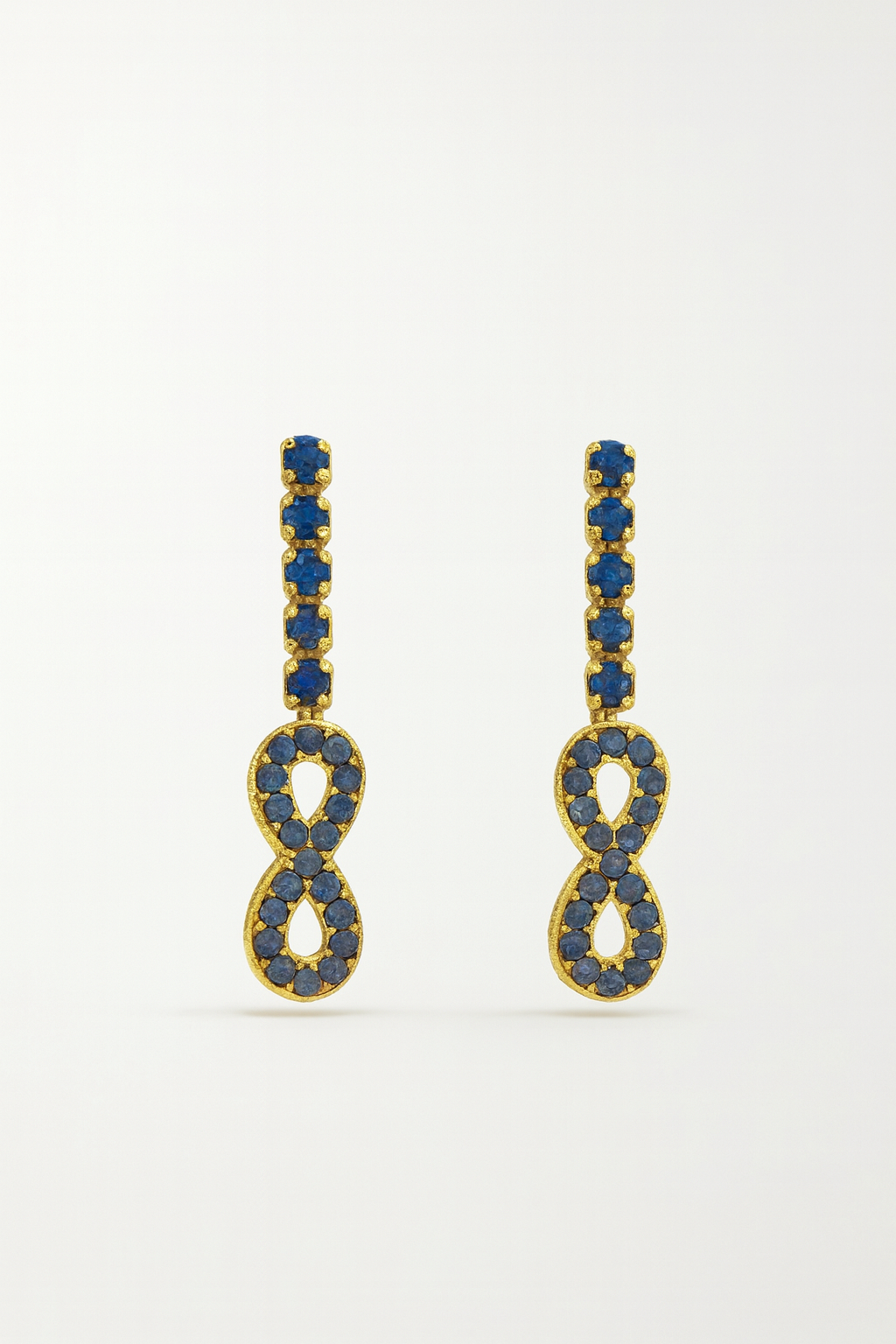 Set infini en acier inoxydable plaqué or PVD avec Zirconium Colorés – Collier, Bracelet & Boucles d’Oreilles - Bijou Mon Amour