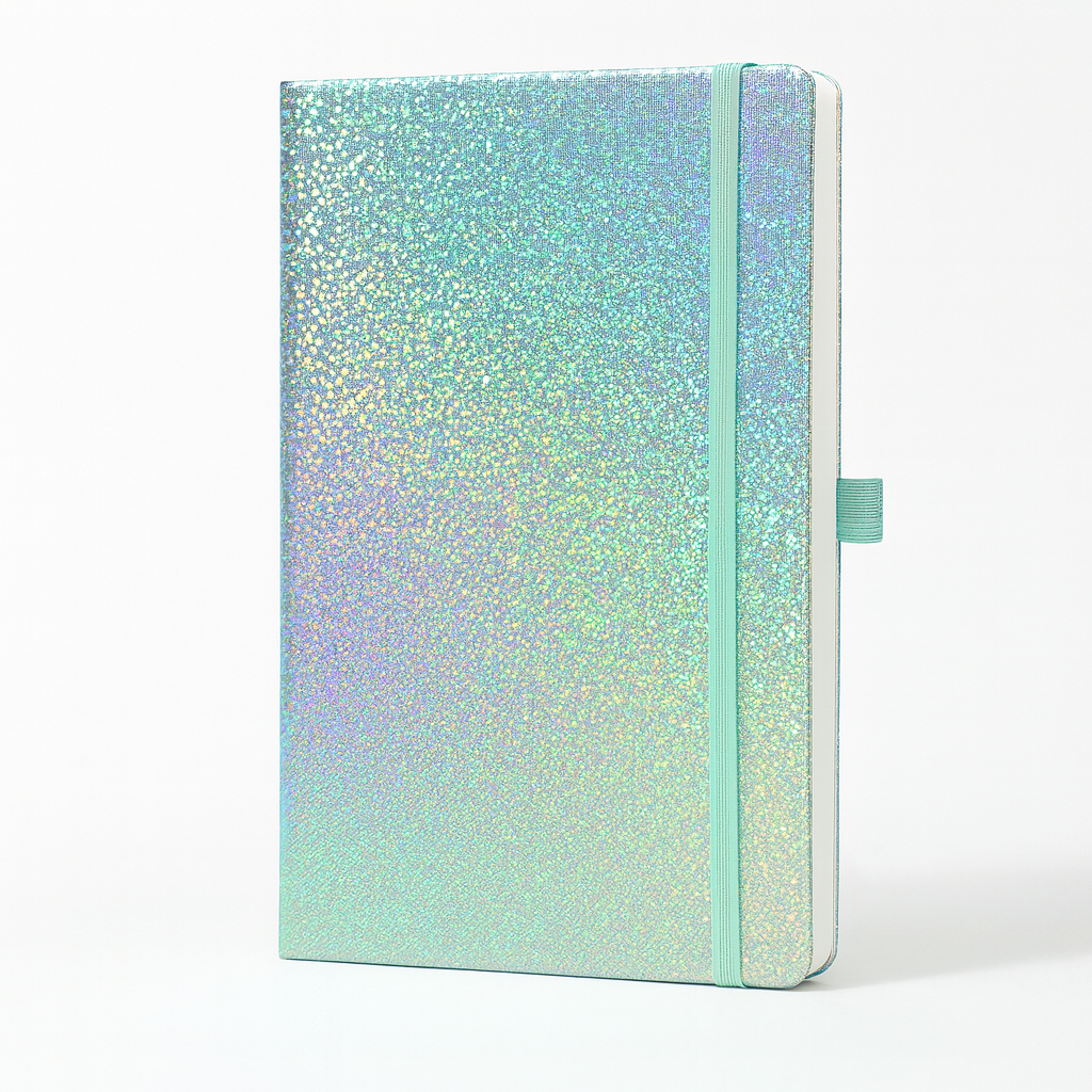Un univers secret pour écrire, rêver et créer - Carnet A5 brillant Étoilé - Bijou Mon Amour