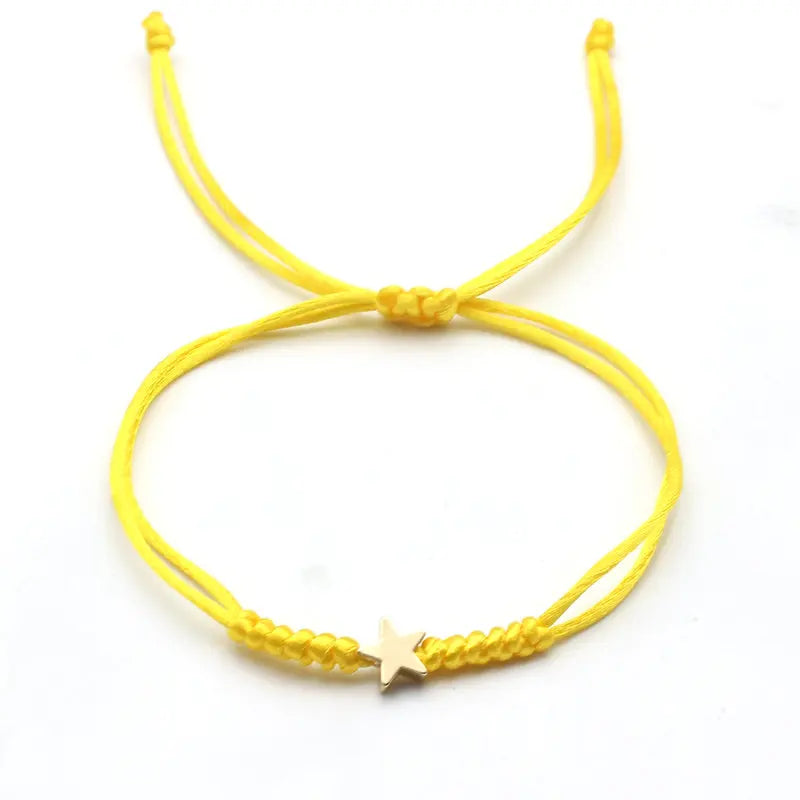 Bracelet Étoile Porte-Bonheur – Cordon Ajustable pour Enfant - Bijou Mon Amour