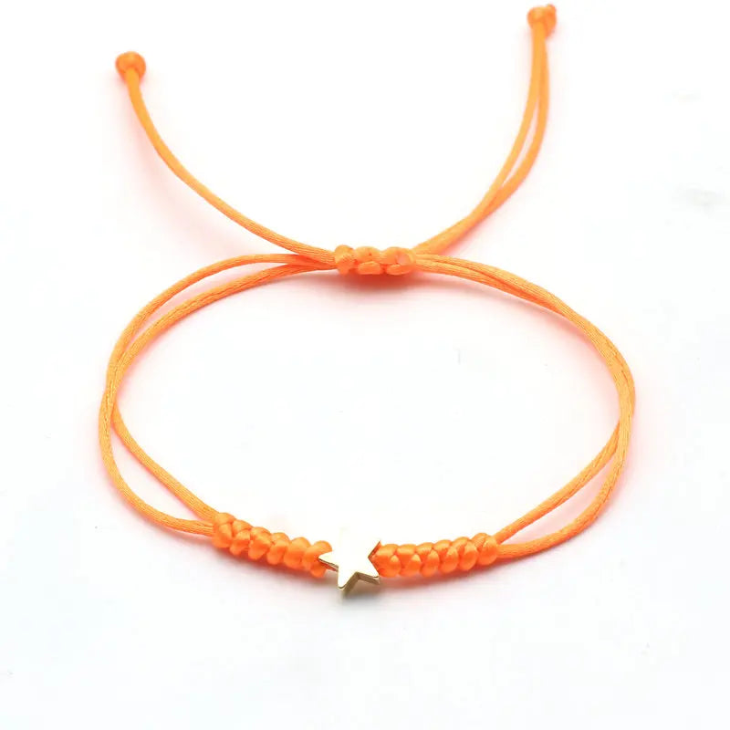 Bracelet Étoile Porte-Bonheur – Cordon Ajustable pour Enfant - Bijou Mon Amour