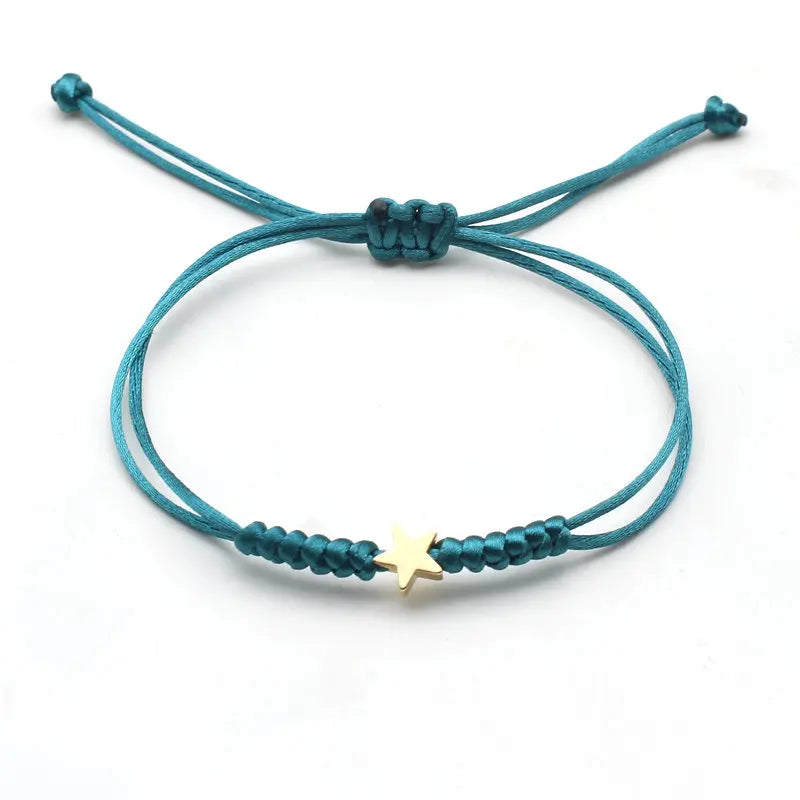 Bracelet Étoile Porte-Bonheur – Cordon Ajustable pour Enfant - Bijou Mon Amour