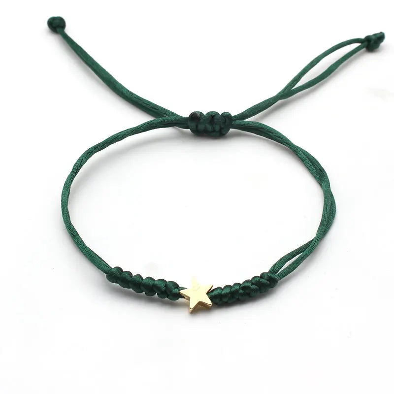 Bracelet Étoile Porte-Bonheur – Cordon Ajustable pour Enfant - Bijou Mon Amour