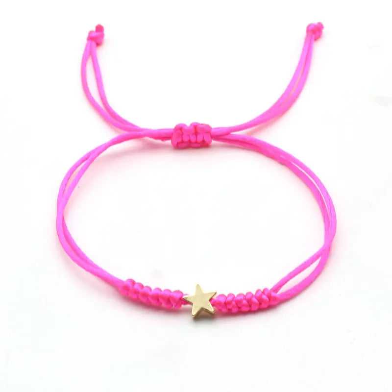 Bracelet Étoile Porte-Bonheur – Cordon Ajustable pour Enfant - Bijou Mon Amour