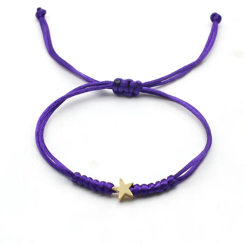Bracelet Étoile Porte-Bonheur – Cordon Ajustable pour Enfant - Bijou Mon Amour