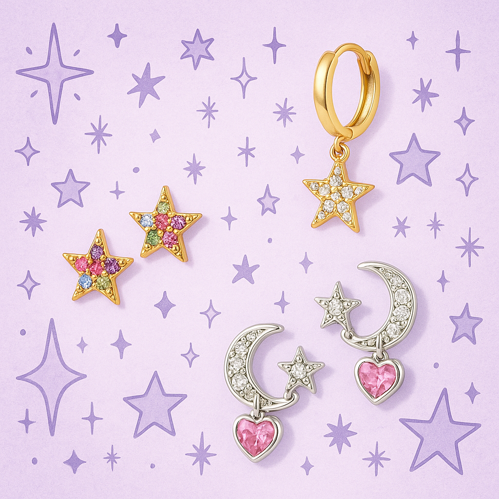 ✨ Les boucles d’oreilles pour nos jolies étoiles