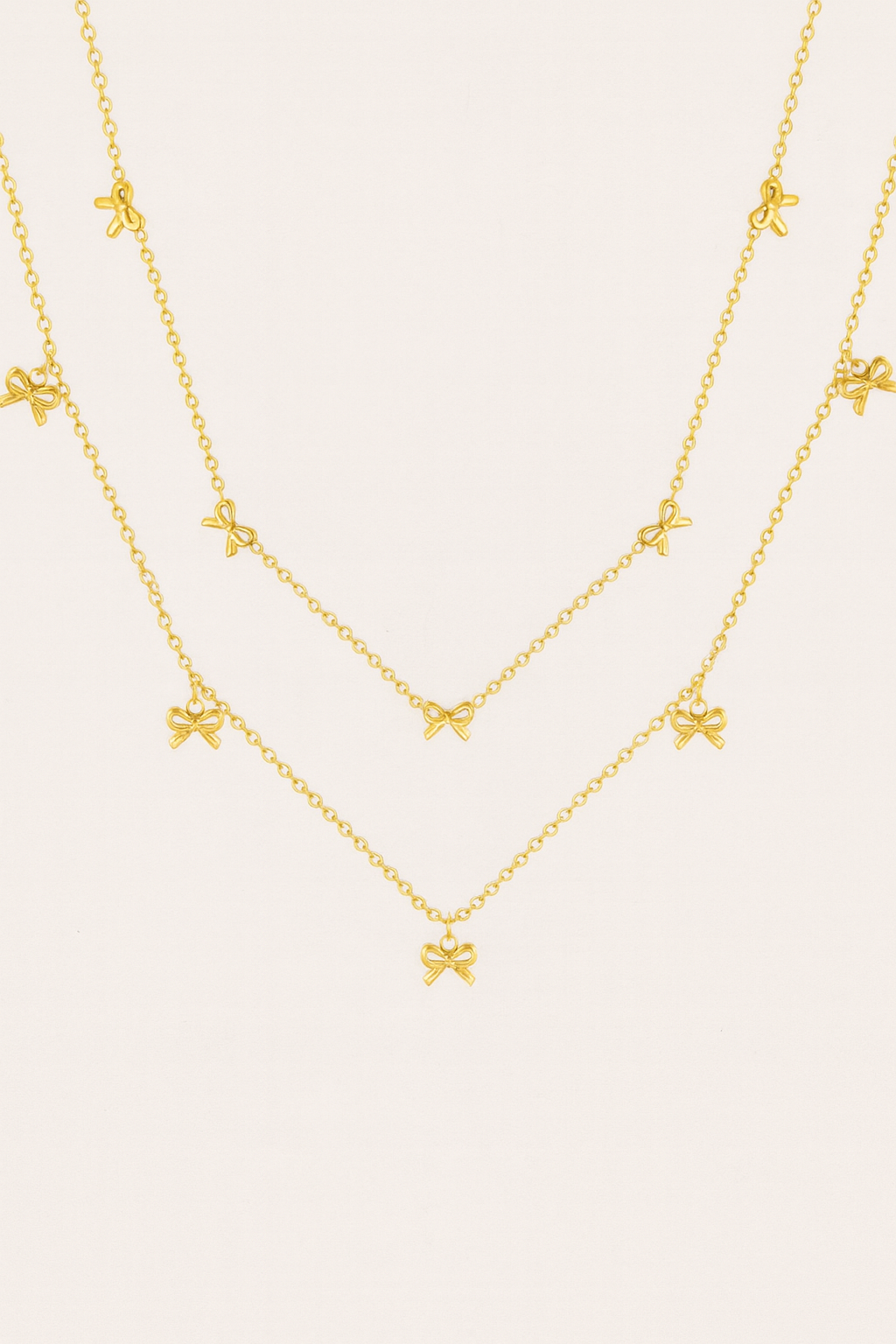 Collier Choker Nœud Papillon Acier Inoxydable à Maillons Fins - Bijou Mon Amour