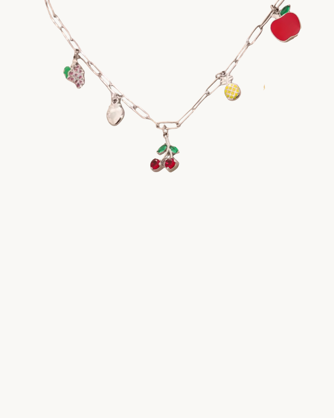 Collier en acier inoxydable Fruits Gourmands – La fraîcheur et la couleur à porter - Bijou Mon Amour