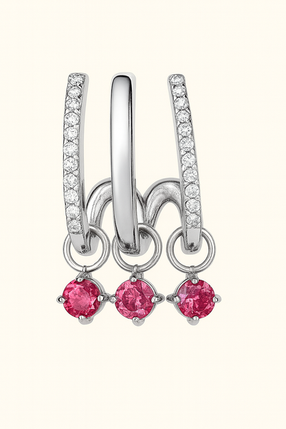 Boucles d’Oreilles en acier inoxydable et zirconium Élégance lumineuse - Bijou Mon Amour