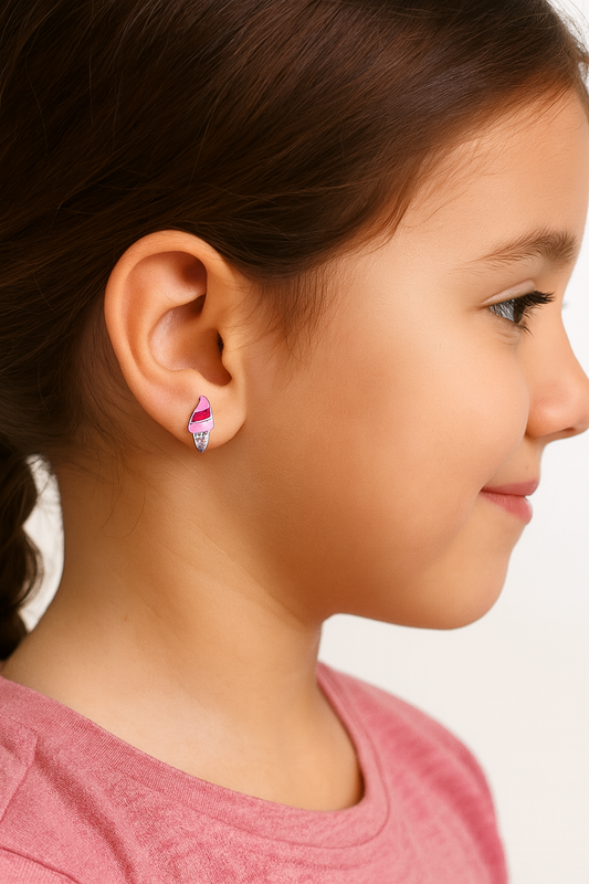 Boucles d’Oreilles Glace Rose – Argent 925 et zirconium - Bijou Mon Amour