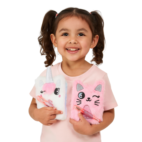 Set Mini Journal Carnet Kawaii en Peluche + Stylo - Bijou Mon Amour