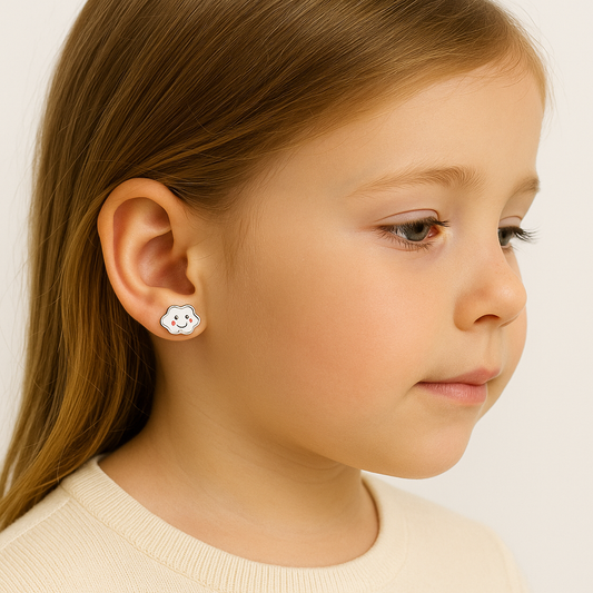 Boucles d’Oreilles Asymétriques Arc-en-ciel en Argent sterling 925 – Douceur & Bonne Humeur - Bijou Mon Amour