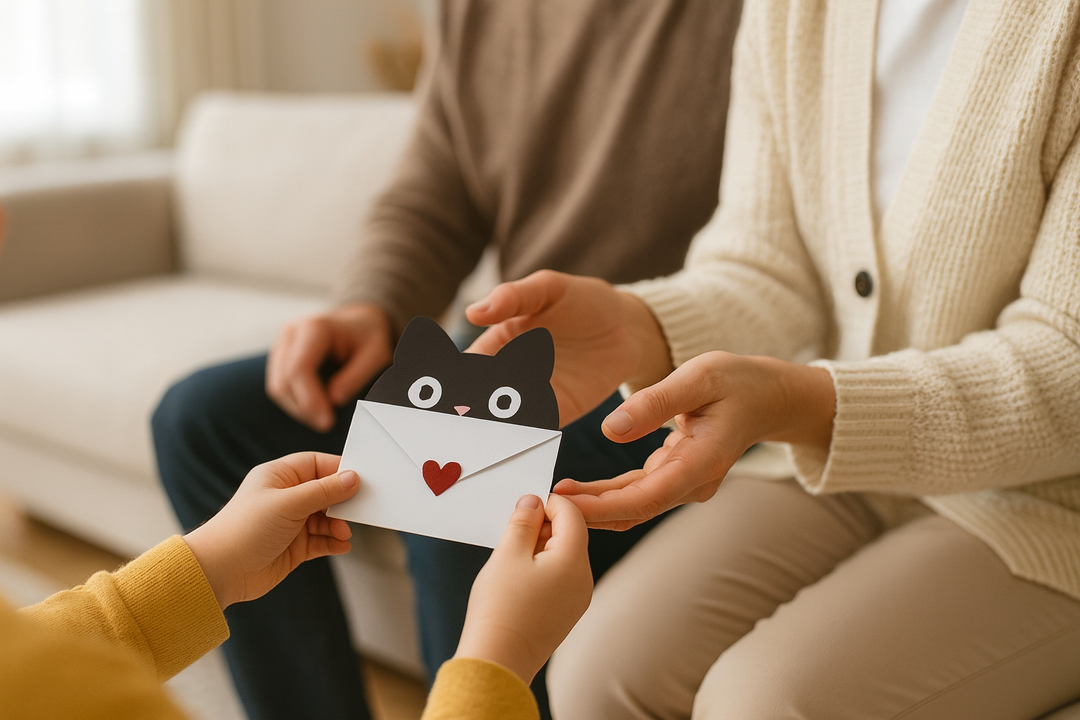 Cartes Secrètes Émotions Exprime-toi! – Lot de 9 Cartes Animaux + Enveloppes (aléatoires) - Bijou Mon Amour
