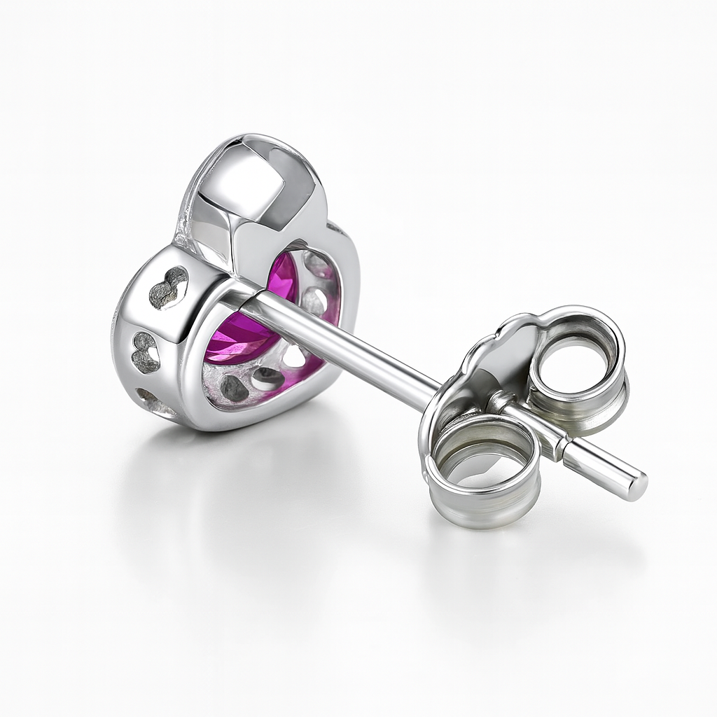 Boucles d’Oreilles Chat Colorées en Argent 925 et zirconium - Bijou Mon Amour