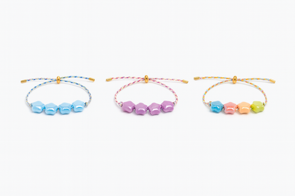 Bracelet en céramique et acier inoxydable à cordon ajustable -tracker d'émotion - Bijou Mon Amour