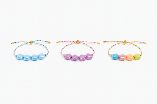 Bracelet en céramique et acier inoxydable à cordon ajustable -tracker d'émotion - Bijou Mon Amour