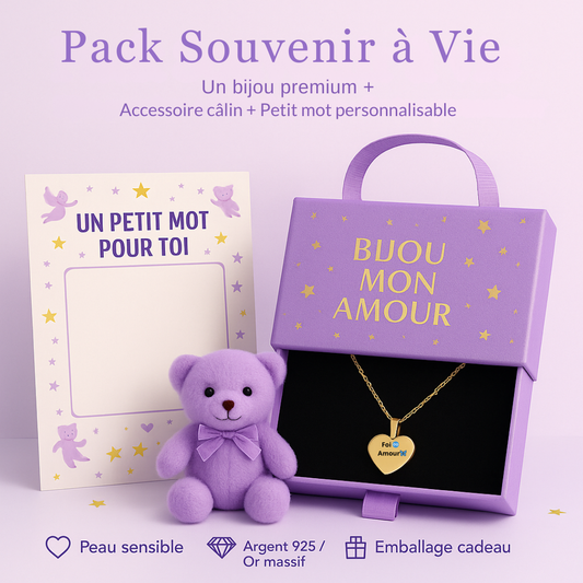 Pack rituel Souvenir à vie : Immortaliser son enfance par un cadeau qui reste et se transmet