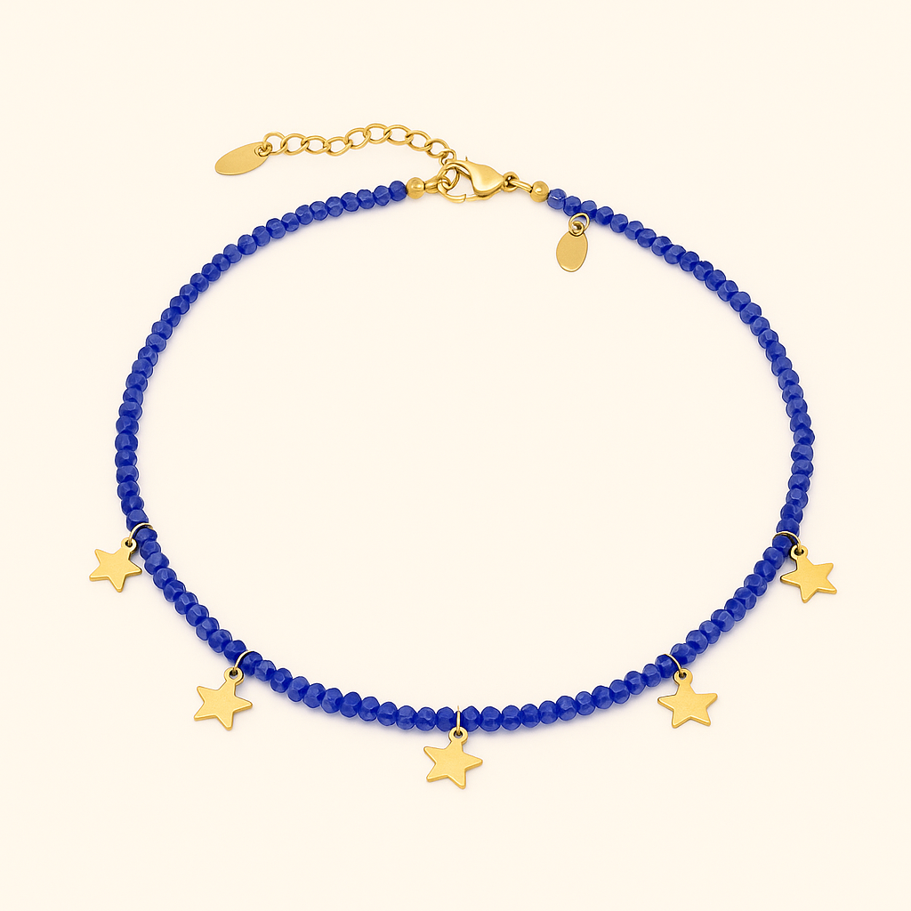 Collier Choker Étoile Cristal et Acier Inoxydable - Bijou Mon Amour