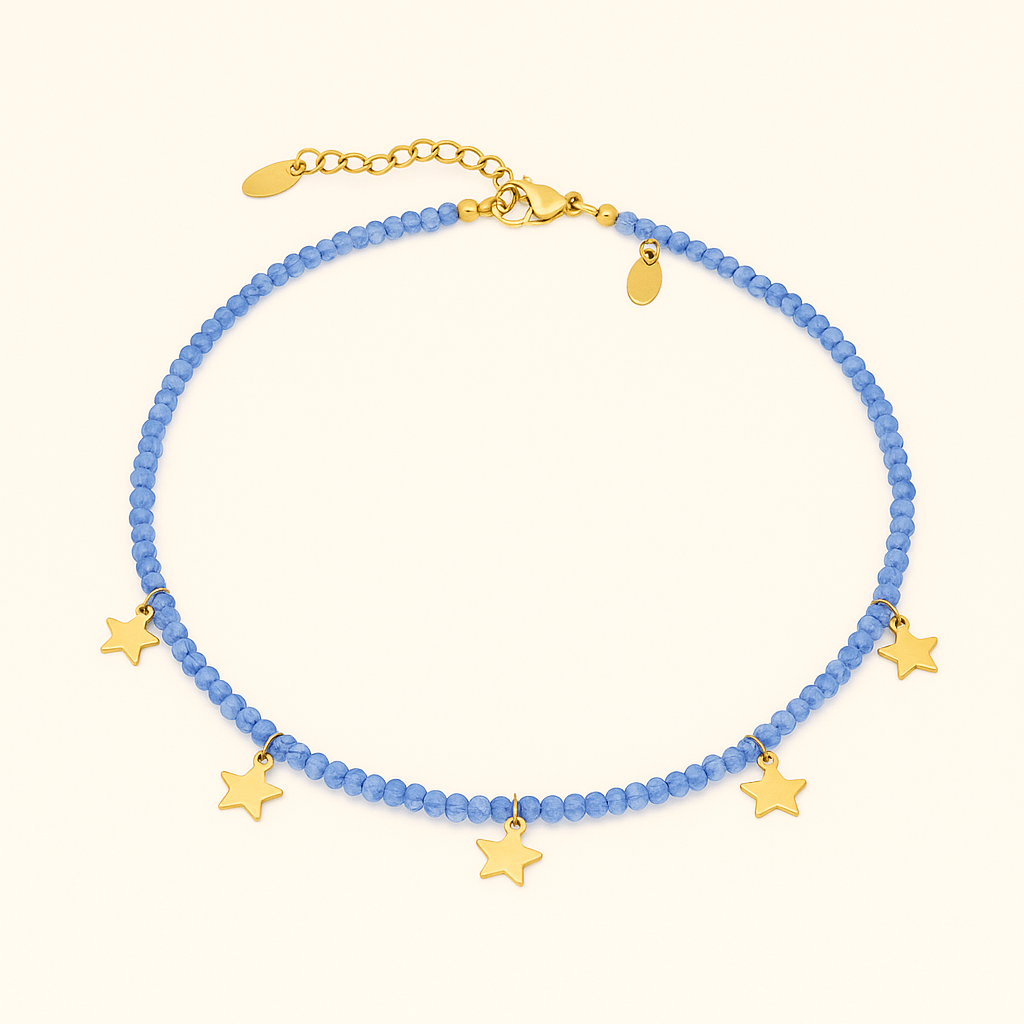 Collier Choker Étoile Cristal et Acier Inoxydable - Bijou Mon Amour