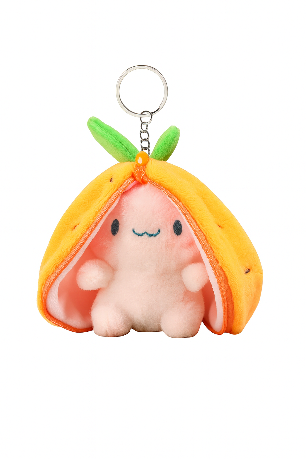 Peluche Lapin Transformable Fraise / Carotte /Raisin– Douce, Kawaii & Multifonction - Bijou Mon Amour