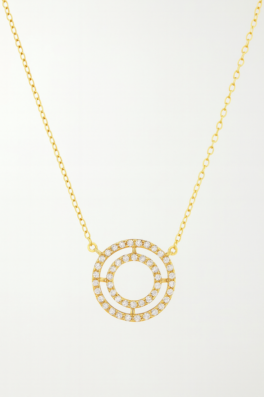 Collier en acier inoxydable et zirconium Harmonie & confiance - Bijou Mon Amour