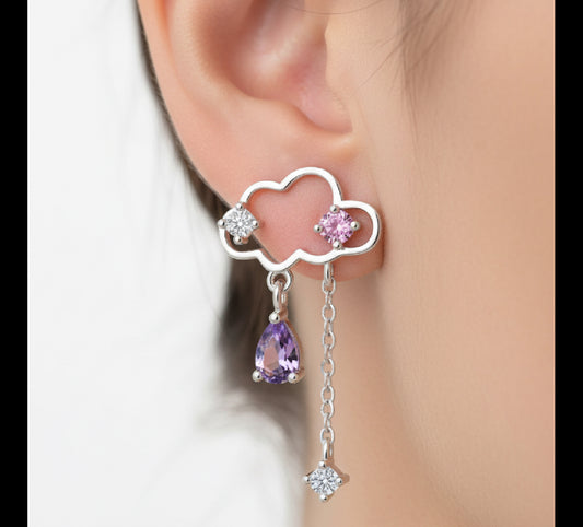Boucles d'oreilles Les Mini / Nuage d’Espoir
