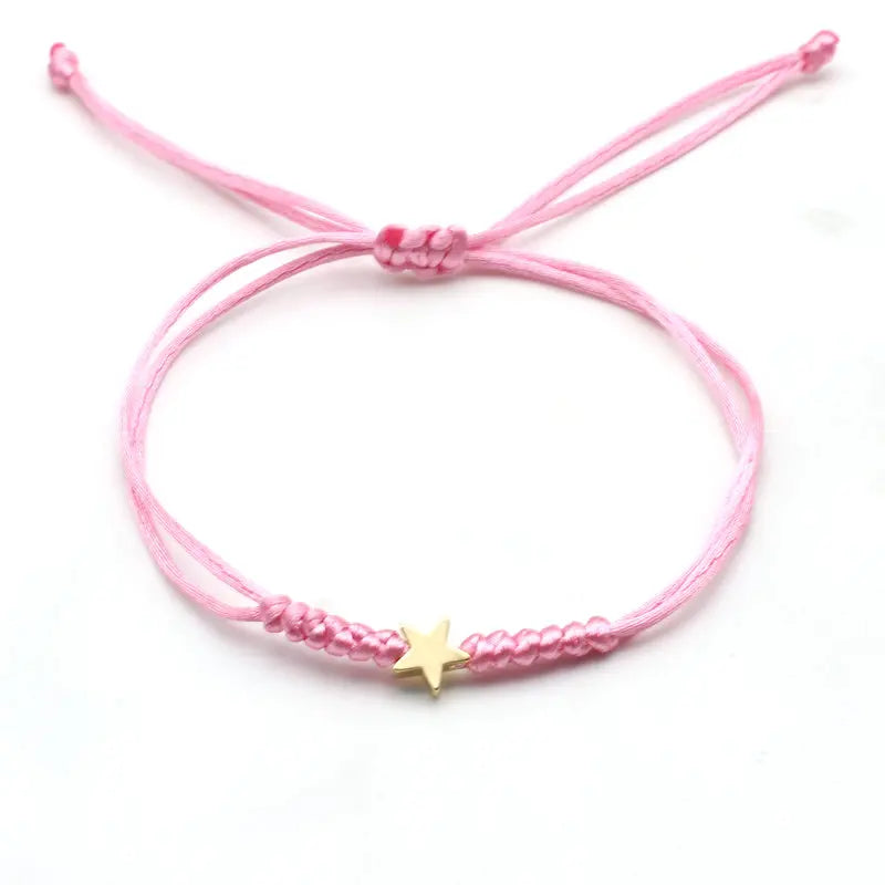 Bracelet Étoile Porte-Bonheur – Cordon Ajustable pour Enfant - Bijou Mon Amour