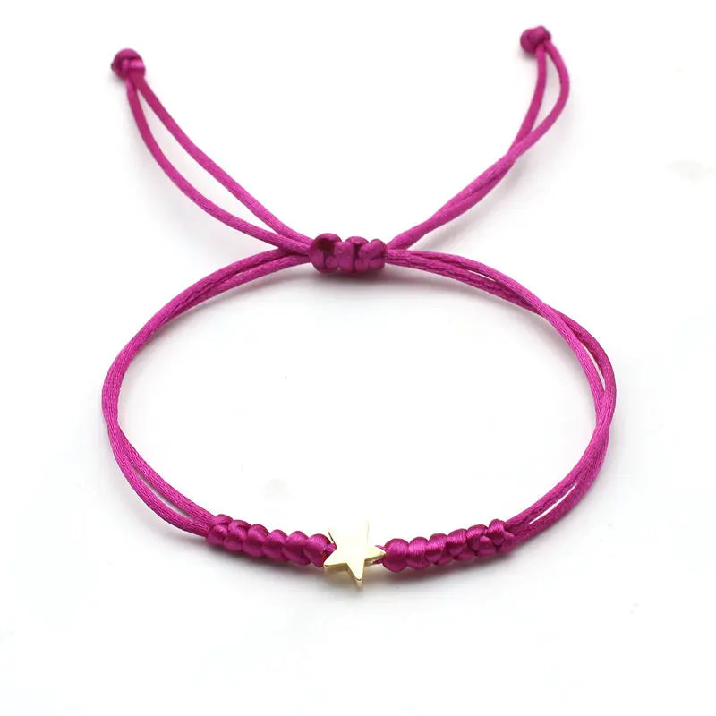 Bracelet Étoile Porte-Bonheur – Cordon Ajustable pour Enfant - Bijou Mon Amour