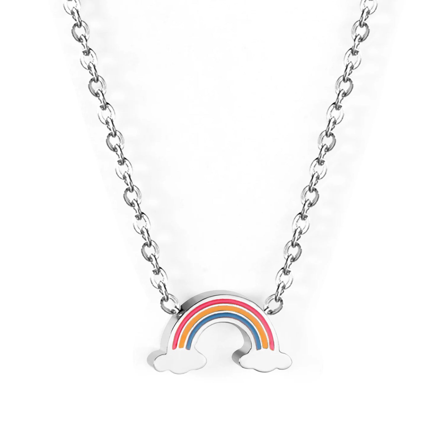 Collier Arc-en-Ciel en Acier Inoxydable - Bijou Mon Amour