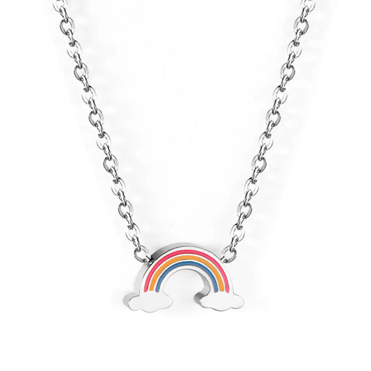 Collier Arc-en-Ciel en Acier Inoxydable - Bijou Mon Amour