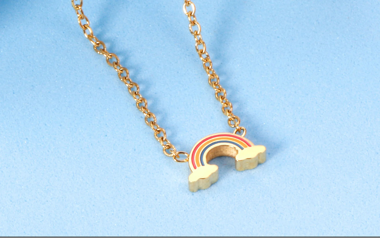 Collier Arc-en-Ciel en Acier Inoxydable - Bijou Mon Amour