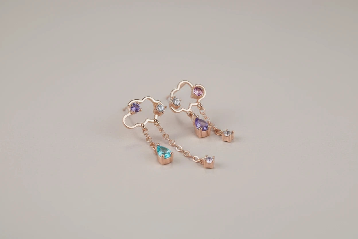 Boucles d'oreilles Les Mini / Nuage d’Espoir