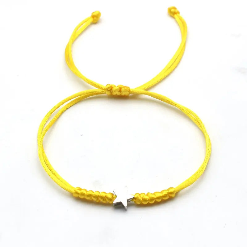 Bracelet Étoile Porte-Bonheur – Cordon Ajustable pour Enfant - Bijou Mon Amour