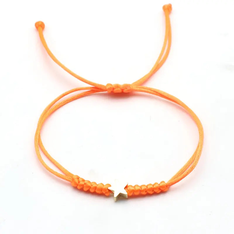 Bracelet Étoile Porte-Bonheur – Cordon Ajustable pour Enfant - Bijou Mon Amour
