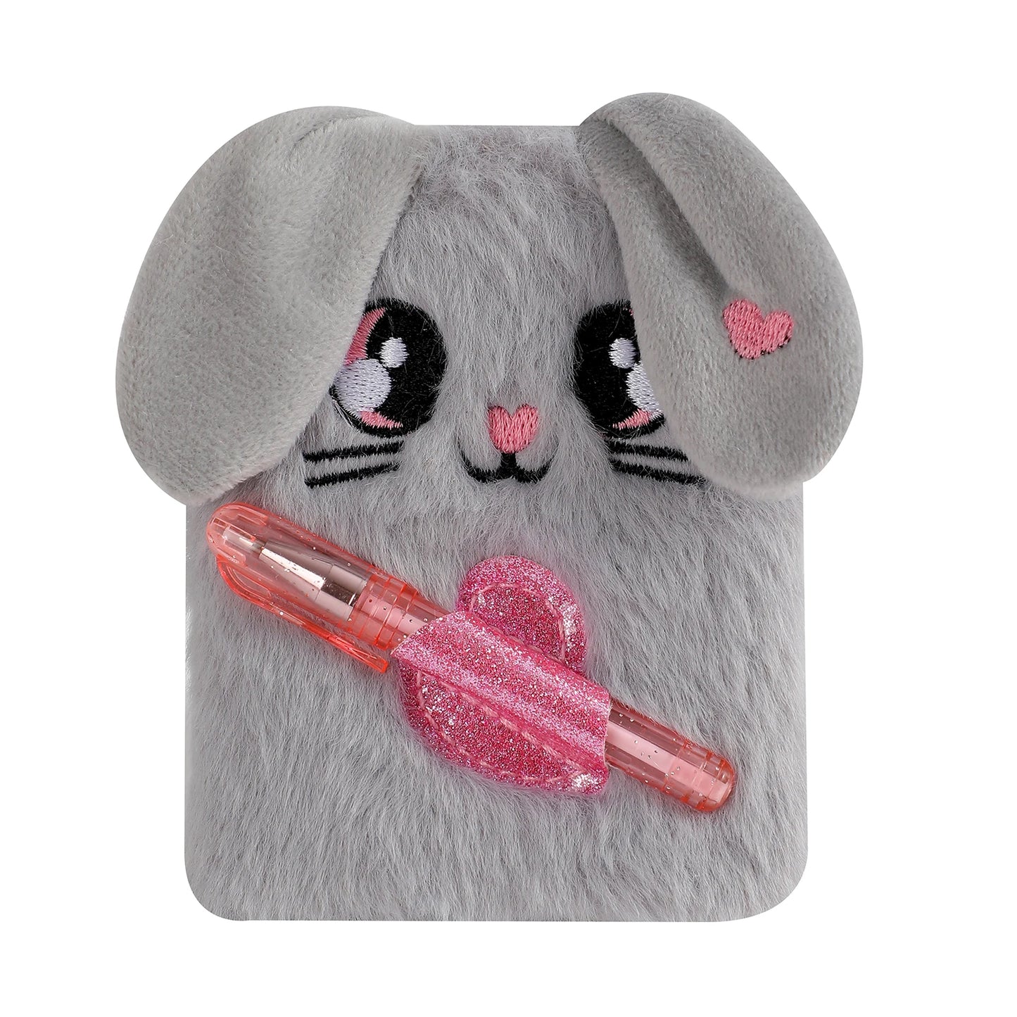 Set Mini Journal Carnet Kawaii en Peluche + Stylo - Bijou Mon Amour