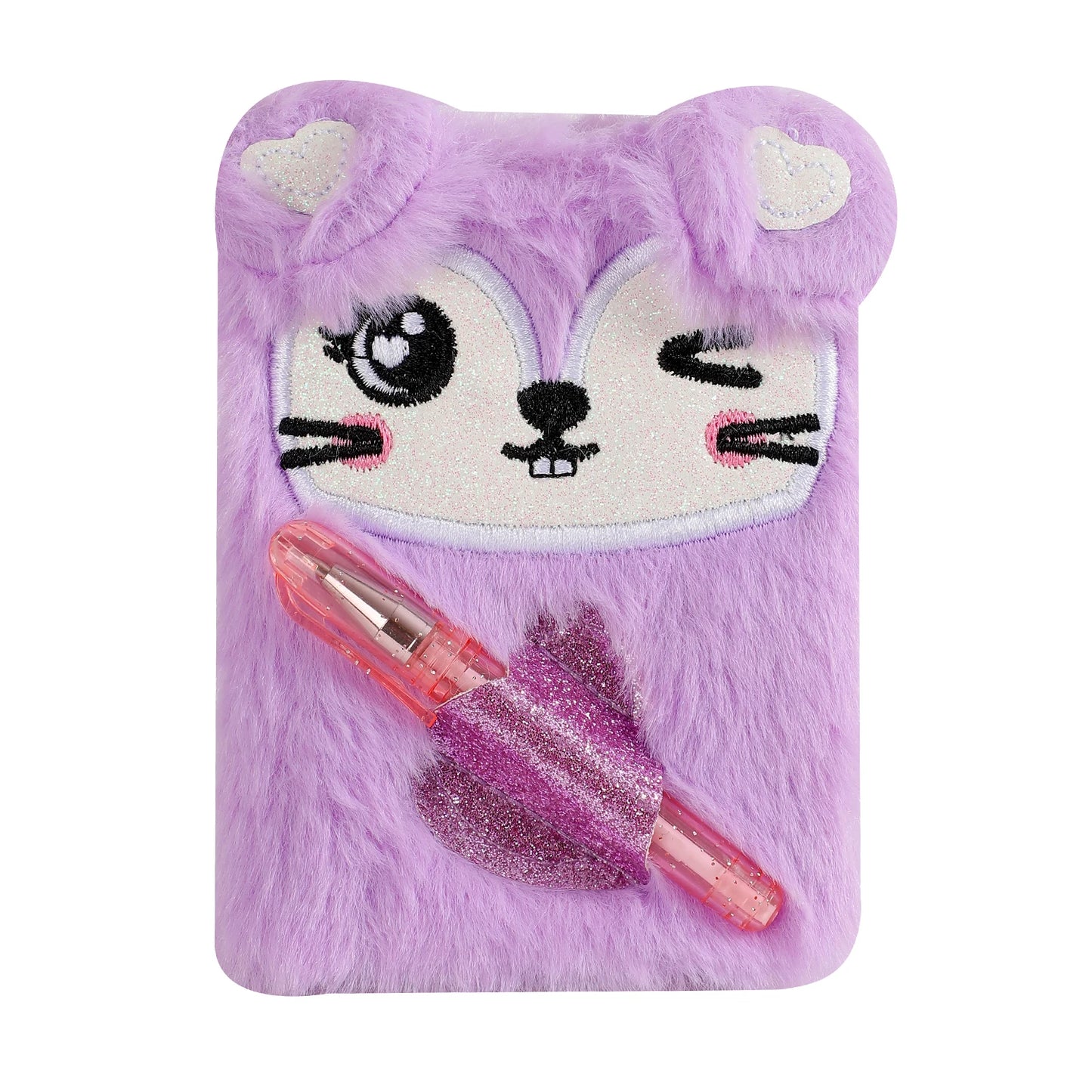 Set Mini Journal Carnet Kawaii en Peluche + Stylo - Bijou Mon Amour