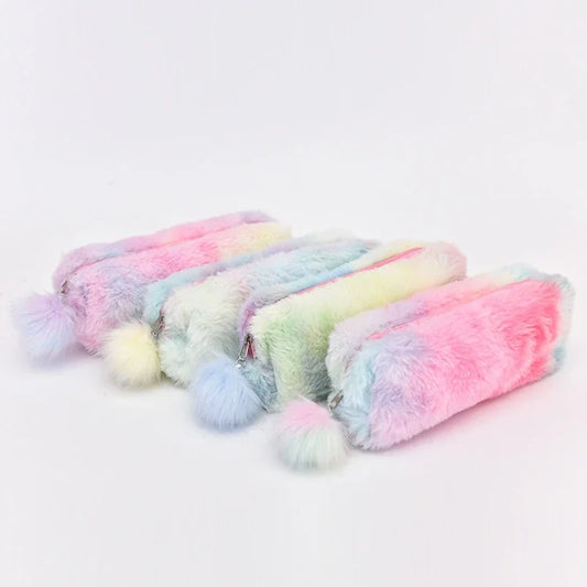 Trousse à porte clés & doudou repères en Peluche Kawaii – Grande Capacité & Ultra Douce - Bijou Mon Amour