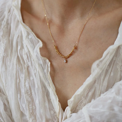 Collier en Acier Inoxydable 316L Plaqué Or 18 carats - Bijou Mon Amour