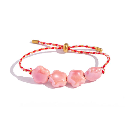 Bracelet en céramique et acier inoxydable à cordon ajustable -tracker d'émotion - Bijou Mon Amour