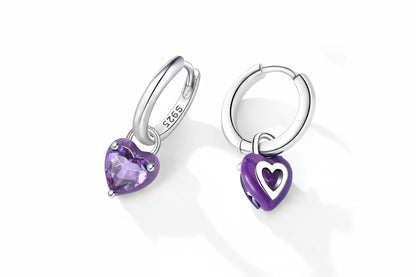 Boucles d'oreilles LesMini / Petit Cœur Serein