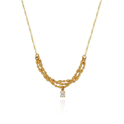 Collier en Acier Inoxydable 316L Plaqué Or 18 carats - Bijou Mon Amour