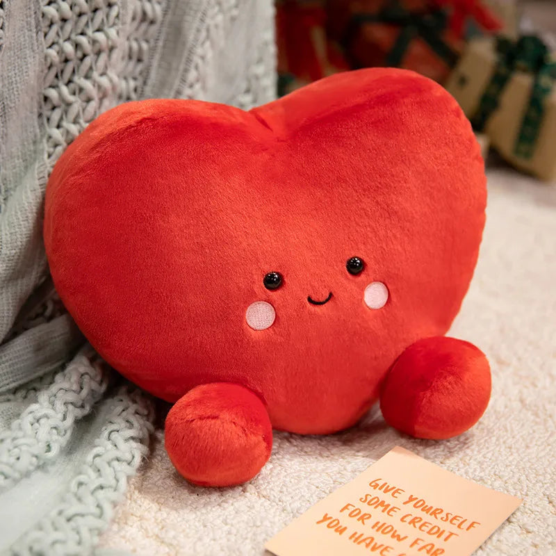 Mini Peluche porte-clés Kawaii – Cœur souriant - Bijou Mon Amour