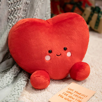 Mini Peluche porte-clés Kawaii – Cœur souriant - Bijou Mon Amour