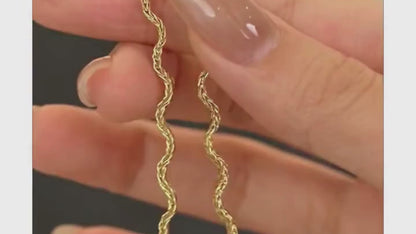 Collier Chaîne Ondulée acier inoxydable Plaqué Or PVD