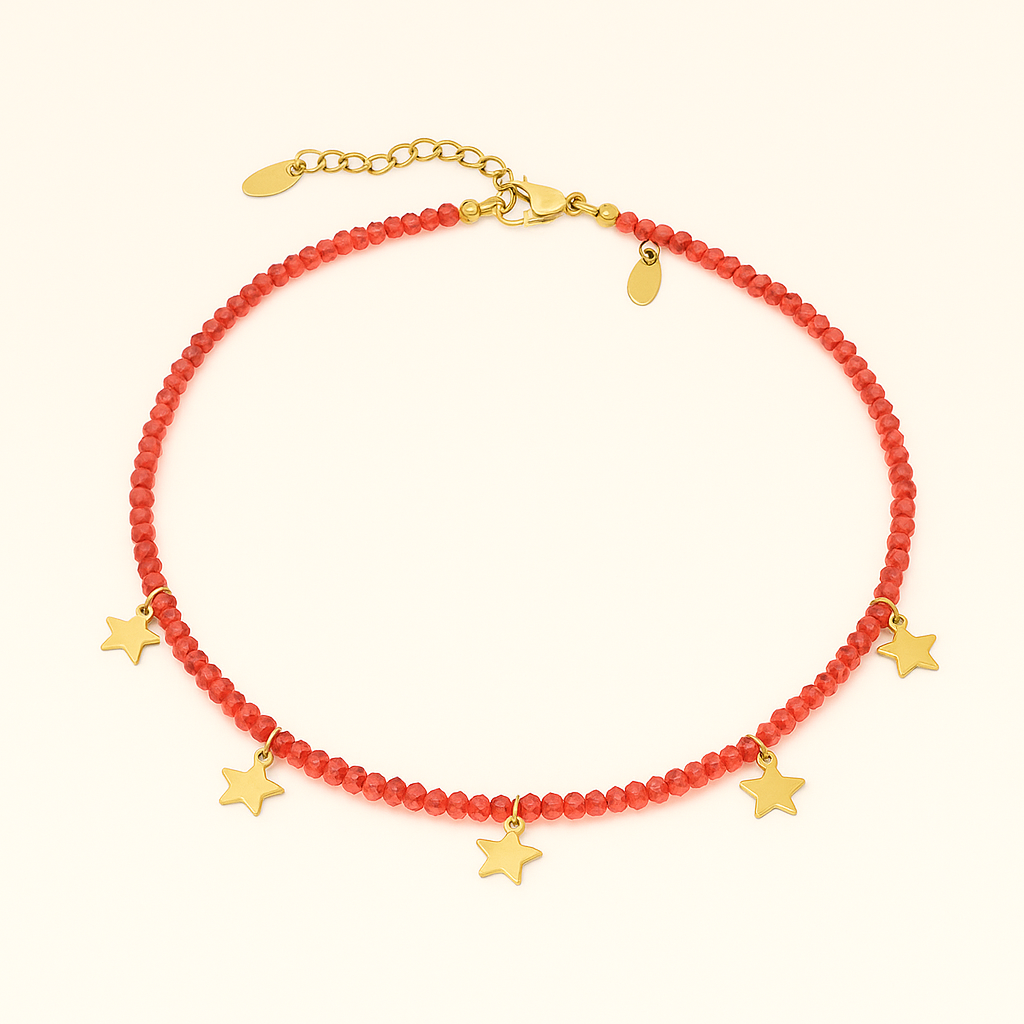 Collier Choker Étoile Cristal et Acier Inoxydable - Bijou Mon Amour